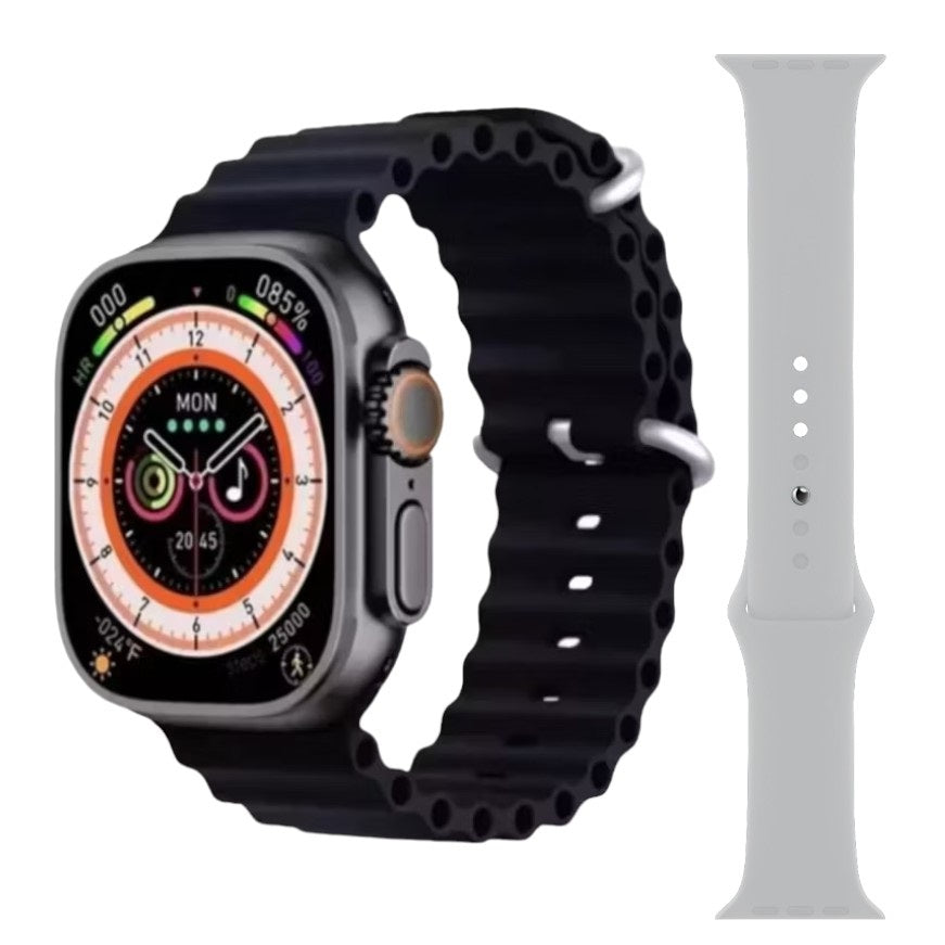 x2 Reloj Inteligente T800 Ultra Smartwatch Carga Inalámbrica